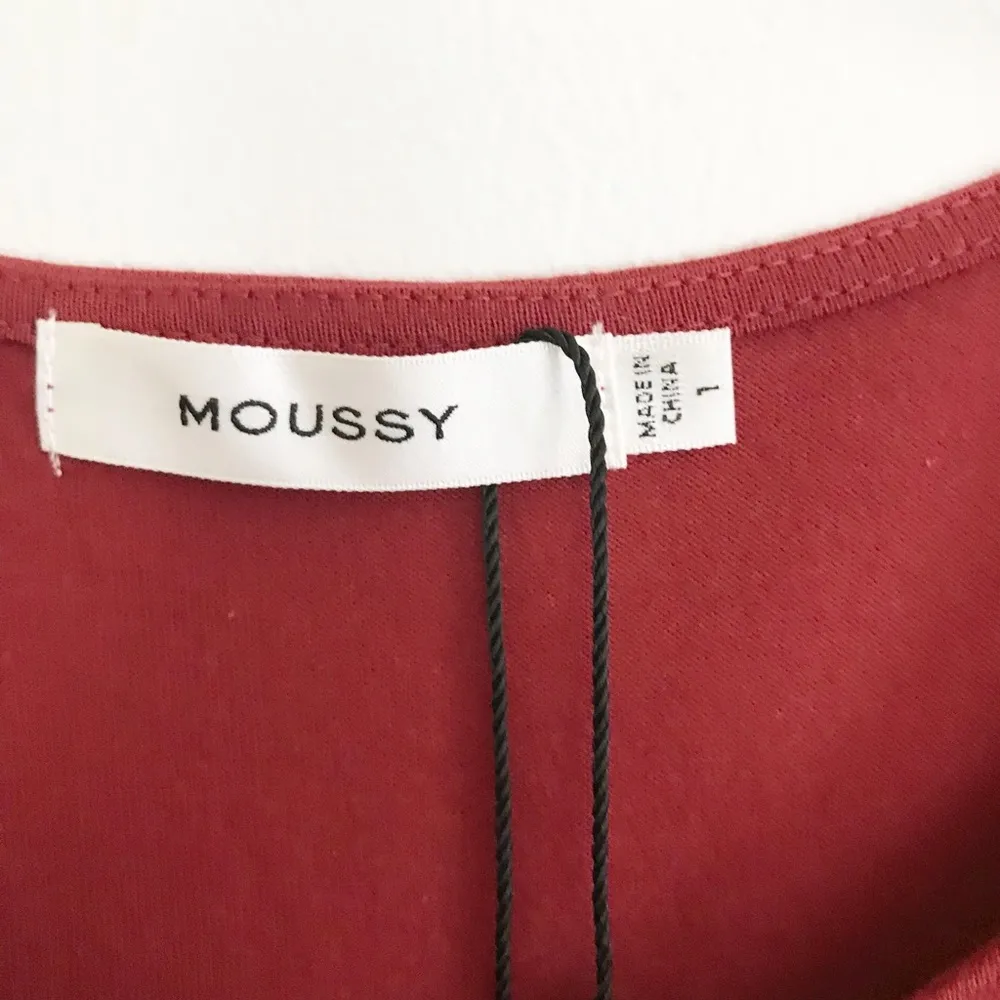 Moussy Burgundy Layered Babydoll Tank Top Size 1/S Red - Image 4