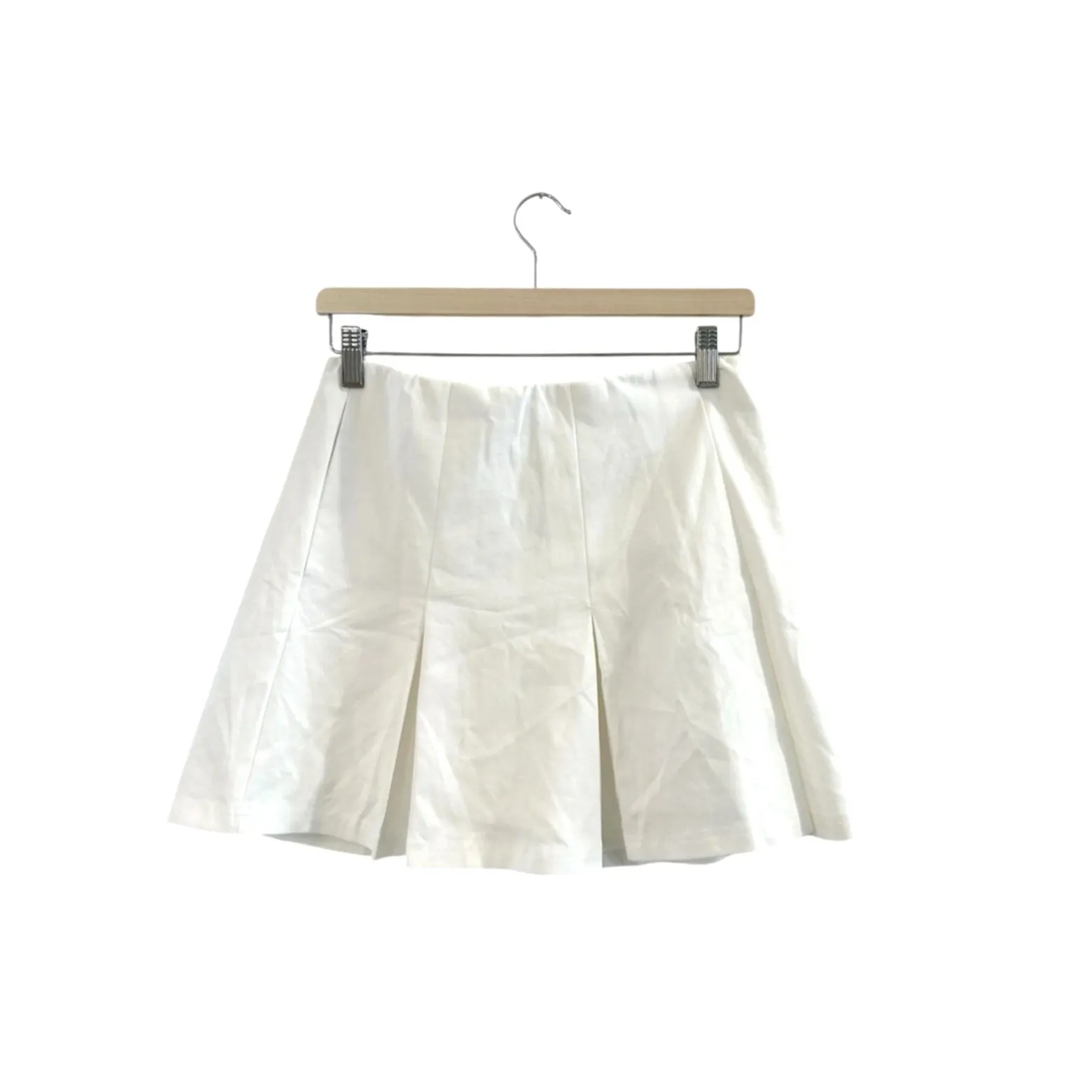 OGL White Pleated Cotton Blend Pleated Mini Tennis Pickleball Skort NWT Size M - Image 3
