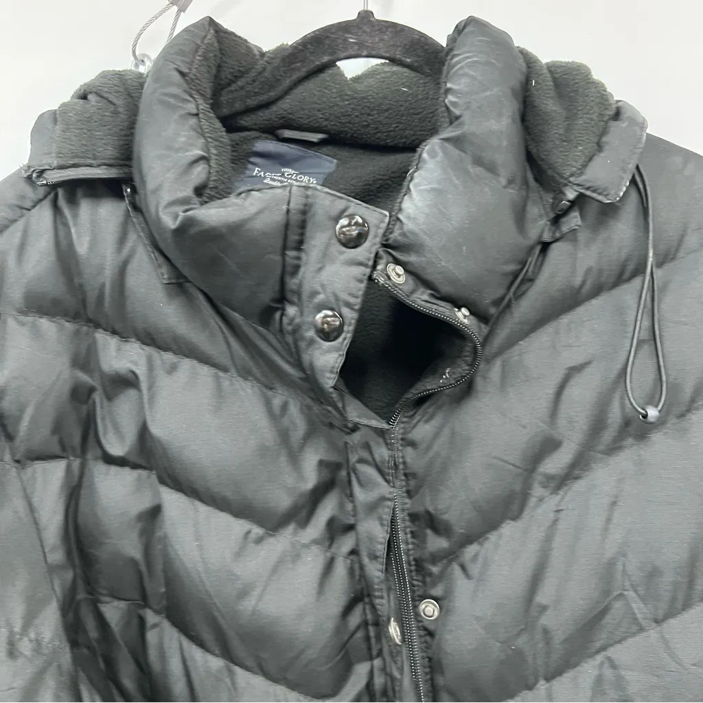 Faded Glory Women's 3x(22w-24w) plus size black Puffer Jacket zip off hoodie - Image 11