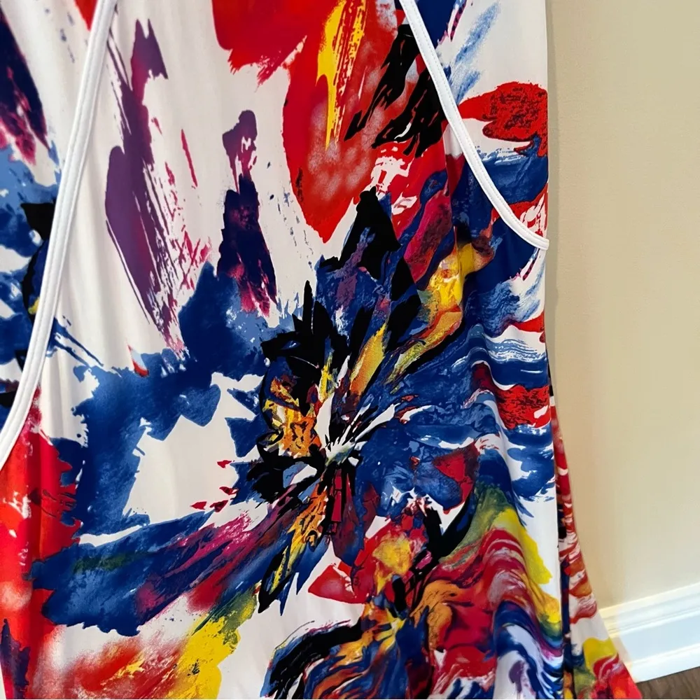 Abi Ferrin Hope Maxi Sleeveless Dress in Maui Blooms | Size 0 - Image 5