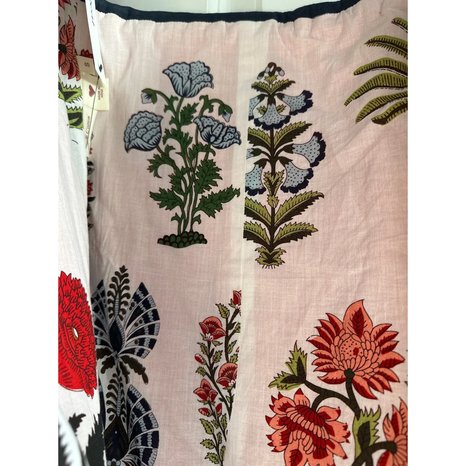 Alix of Bohemia Marilou Orange Braided Trim Cotton Jacket Sz S Boho Chic - Image 11