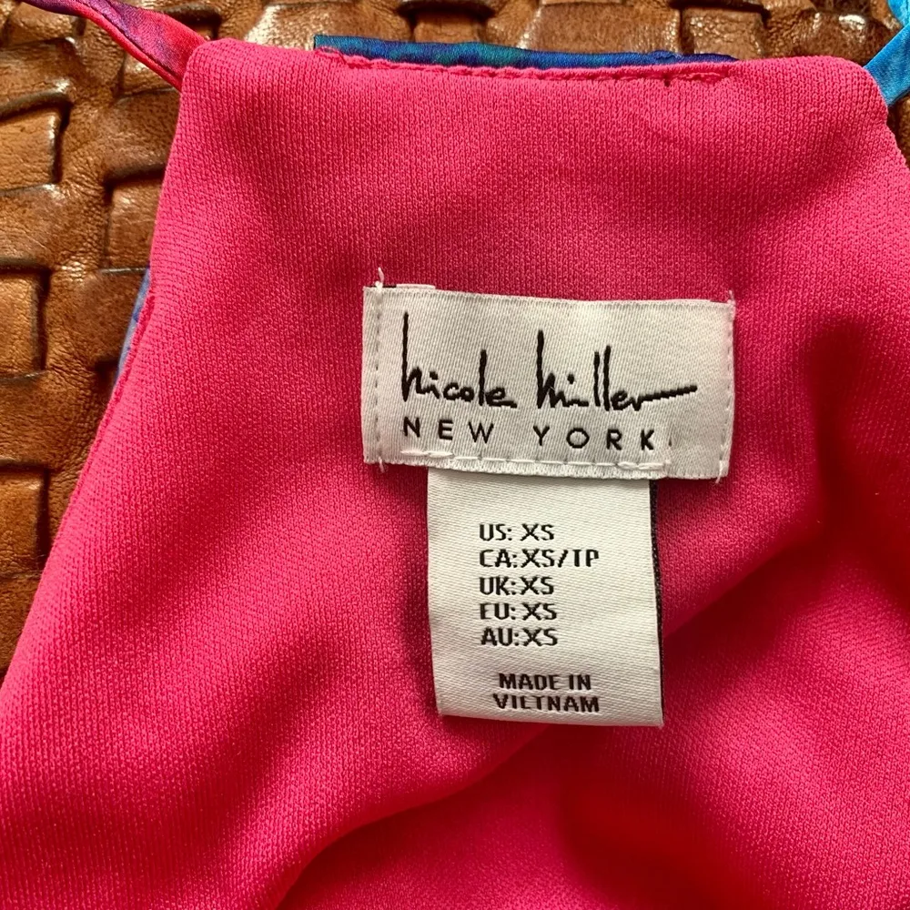 NEW Nicole Miller Long Maxi Colorful Sleeveless Dress - Image 4