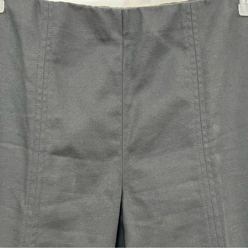 J.Jill essential black cotton stretch 12 pants w/zippered pockets career wear - Image 3