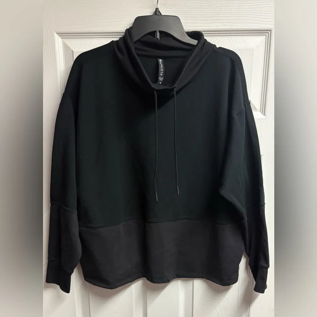 Athleta Hermosa Mock Neck Sweatshirt Size Medium - Image 2