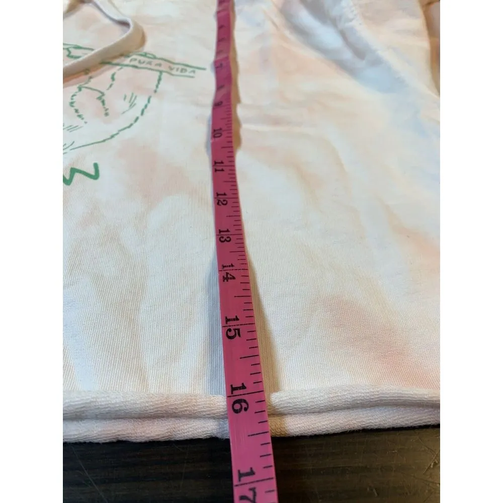 Pura Vida Sloth Hoodie Women's Small DIY Crop Top‎ Live Slow Coastal Sweatshirt - Image 8