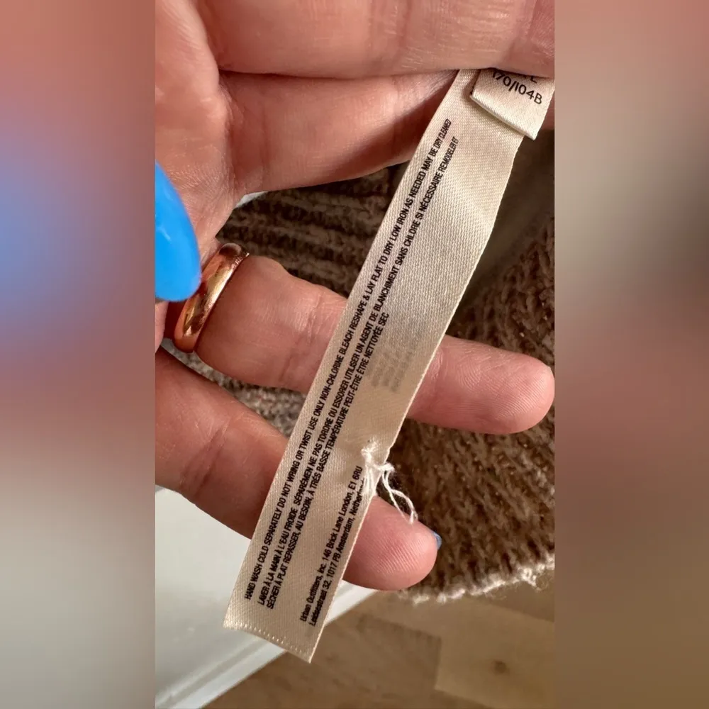 Daily Practice by Anthropologie Cozy Cowl Neck Tunic Dress gray pink size large - Image 6