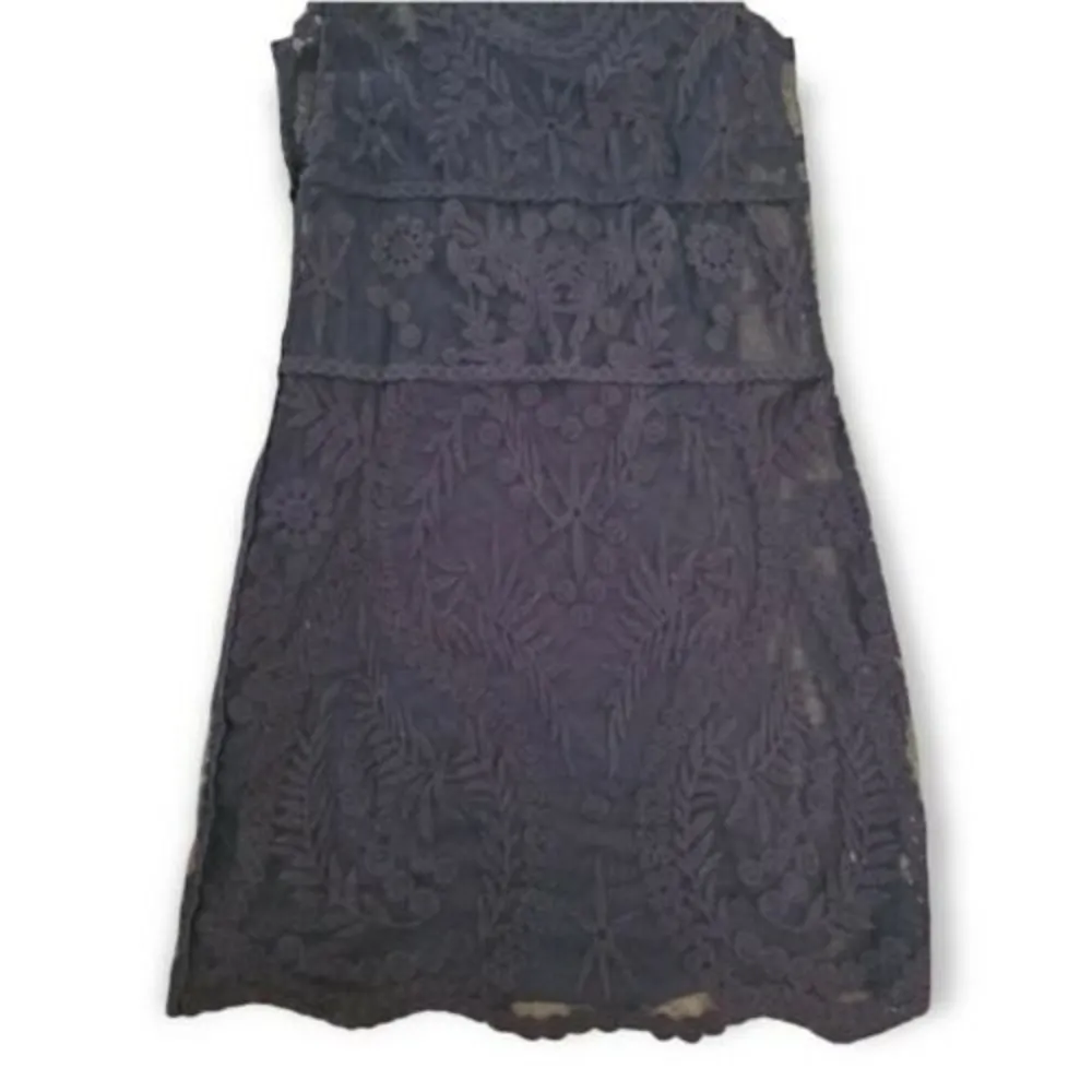 Express Navy Blue Lacey Pencil Dress Women's Sz XS Summer - Image 2