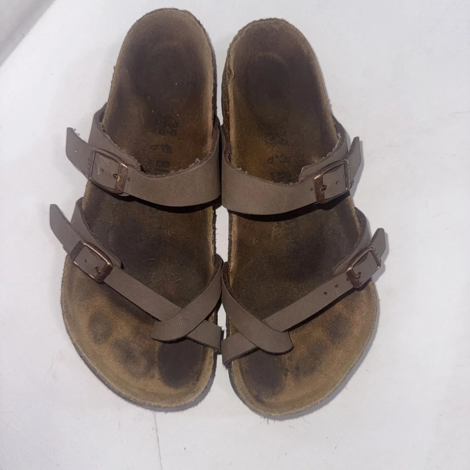 Birkenstock Brown Leather Mayari Women's Sandals Size 39 READ - Image 7