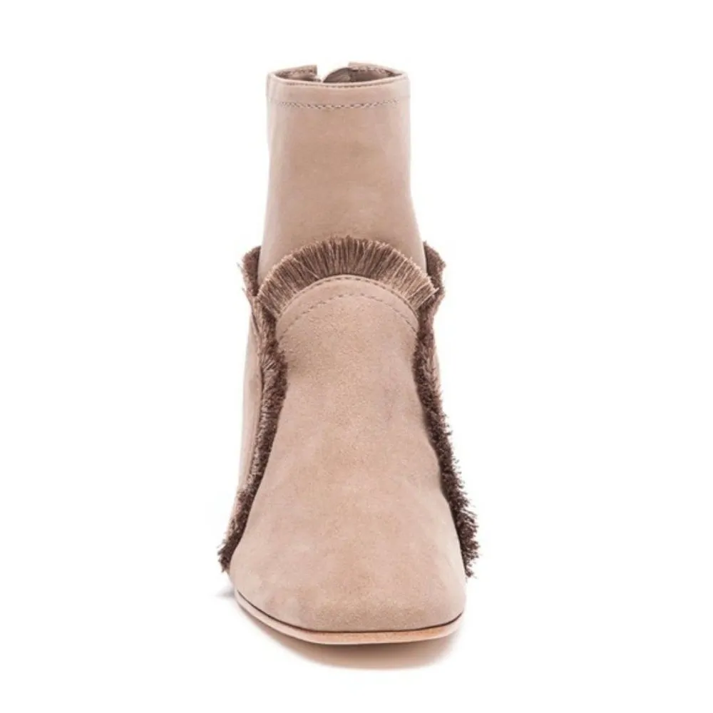 Bernardo Fringe Boots Ingrid Leather Ankle Booties Brown Size 11M NEW in Box - Image 3