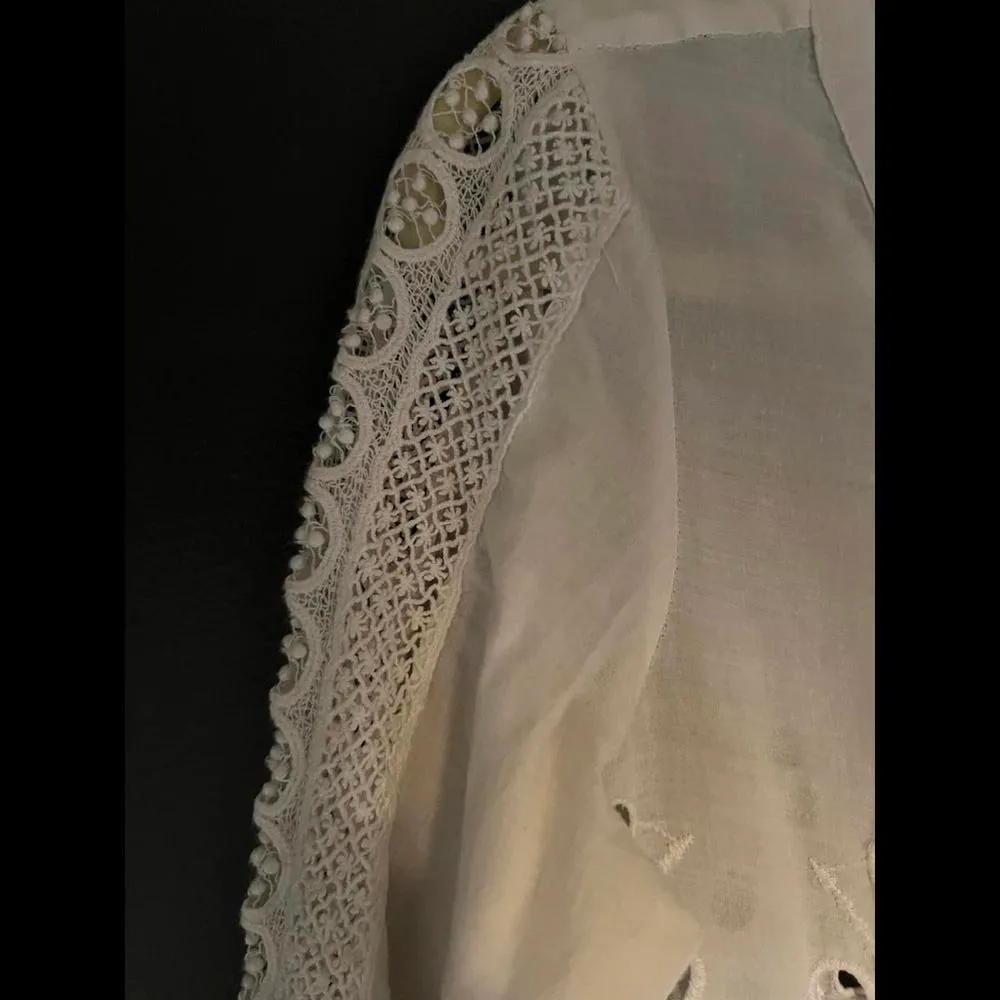 Michael Kors White Boho top size small - Image 6