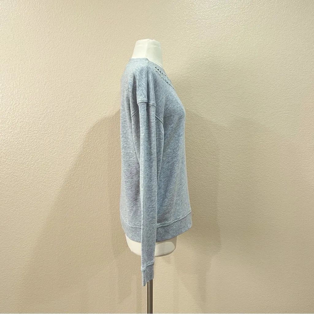 Victoria’s Secret Sport Heather Grey Twist Crewneck Sweatshirt Size XS - Image 8