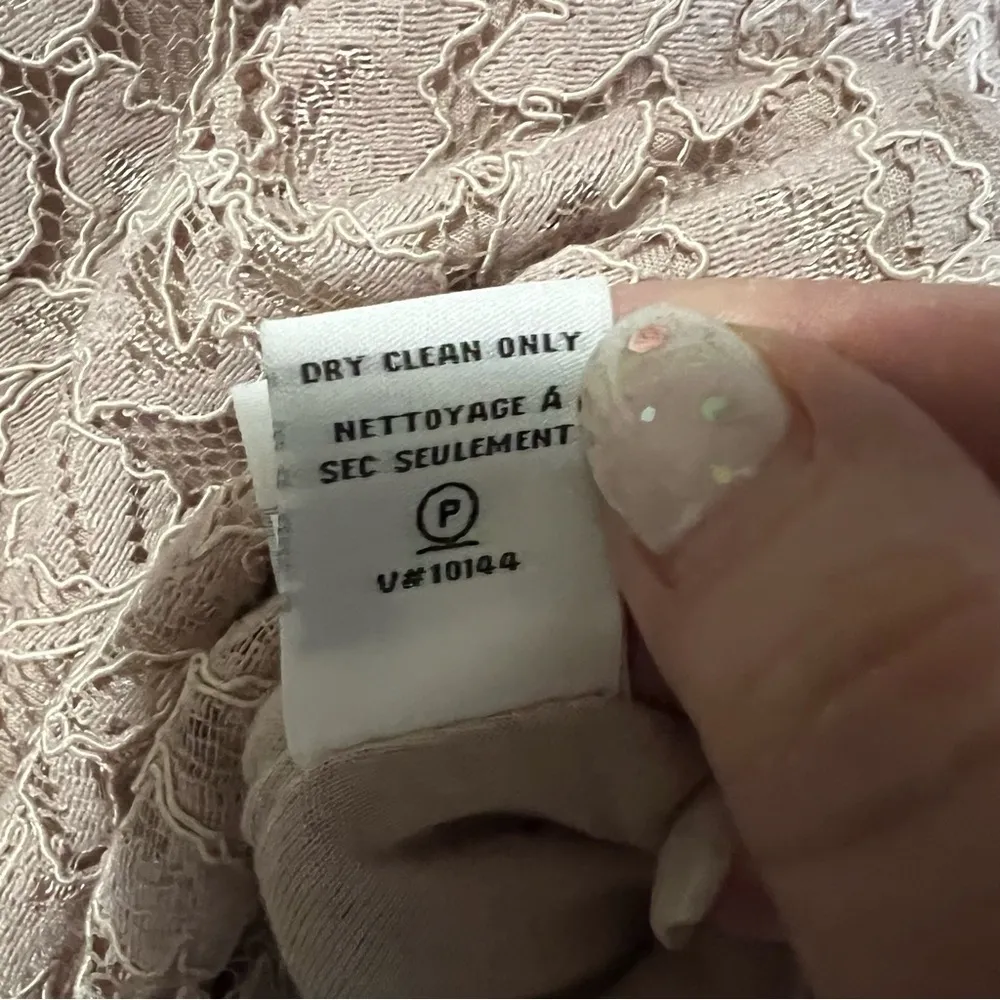 Diane Von‎ Furstenberg DVF Zarita Lace Champagne 3/4 Sleeve Fitted Dress - Image 11