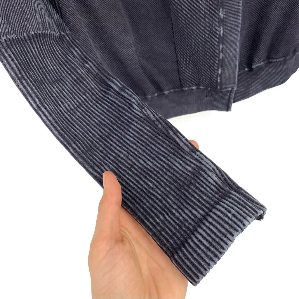 FREE PEOPLE MOVEMENT Seamless Mercury Moto Jacket Navy M/L Blue Size M - Image 2