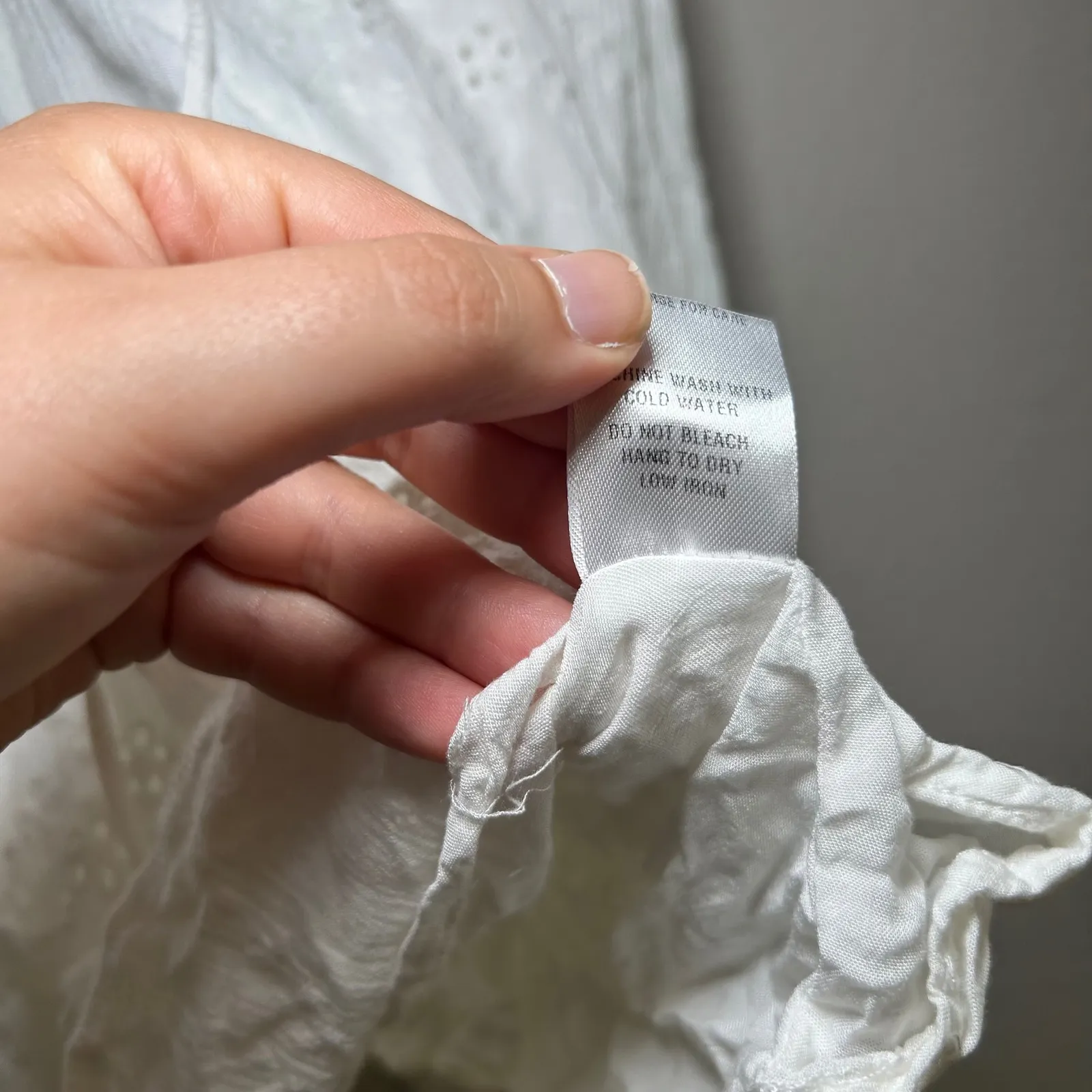 VICI white eyelet dress women's large boho summer beach bridal‎ minimal girly - Image 6