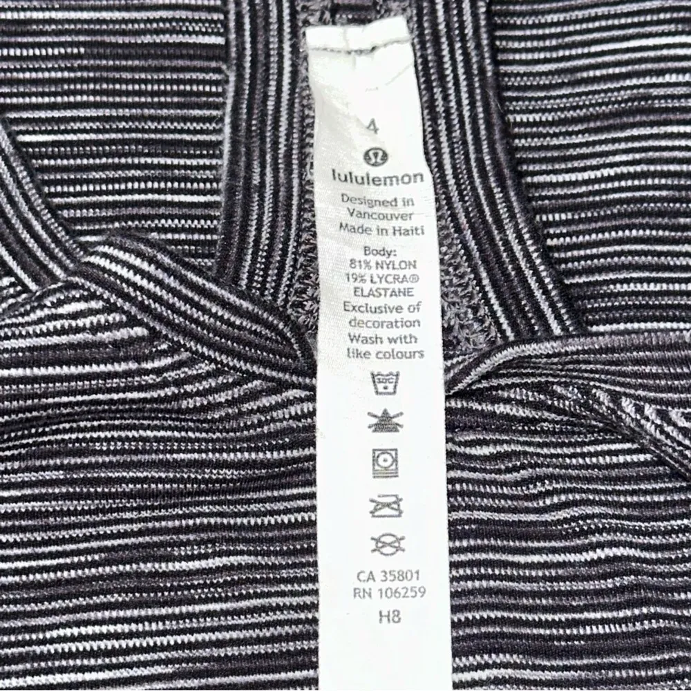 Lululemon Size 4 Nulu Wee Are From Space Black Grey Cool Racerback II Tank Top - Image 6