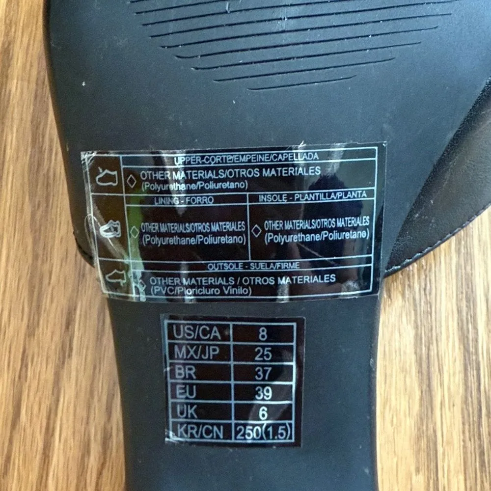 Forever 21 Black Women's 4 inch high heel Mules - Image 3