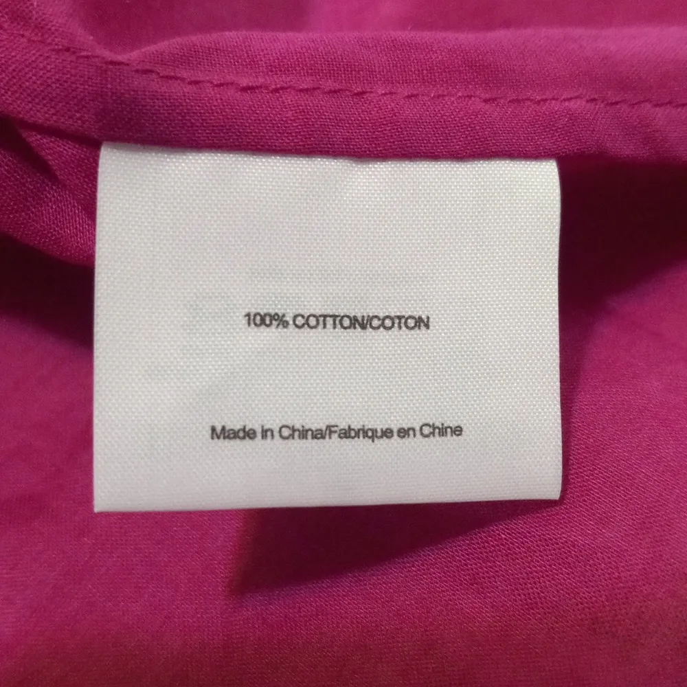 Tory Burch Brigitte Pink Purple Long Sleeve Roll Tab Button Up Blouse - Image 9