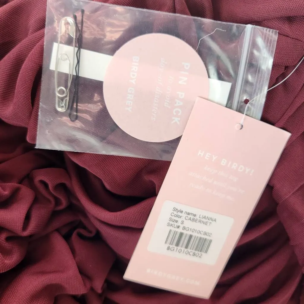 Birdy Grey Cabernet Lianna Dress NWT Size Small Bridesmaid Prom Dress - Image 8