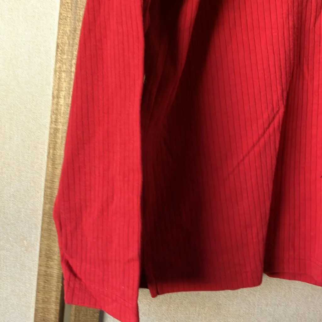 FINAL MARKDOWN Classic Elements red ribbed top xl - Image 4