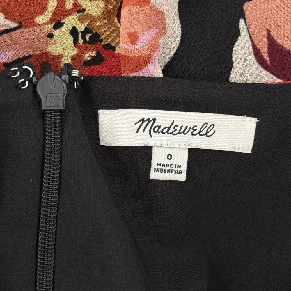 Madewell Orchard Dress Prairie Women Floral 70s Style Flutter Sleeve romantic 0 - Image 4