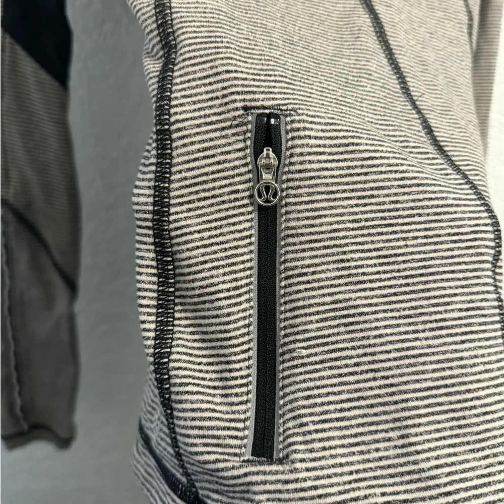 Star Runner Long Sleeve Tonka Stripe Cashew Heathered Black Size 6 - Image 6