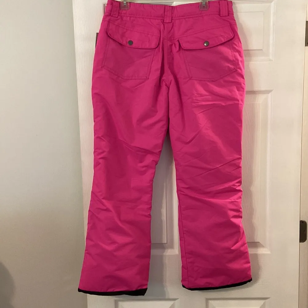 Sportcaster Womens Skiing Pants size L but waist adjustable color pink Size L - Image 5