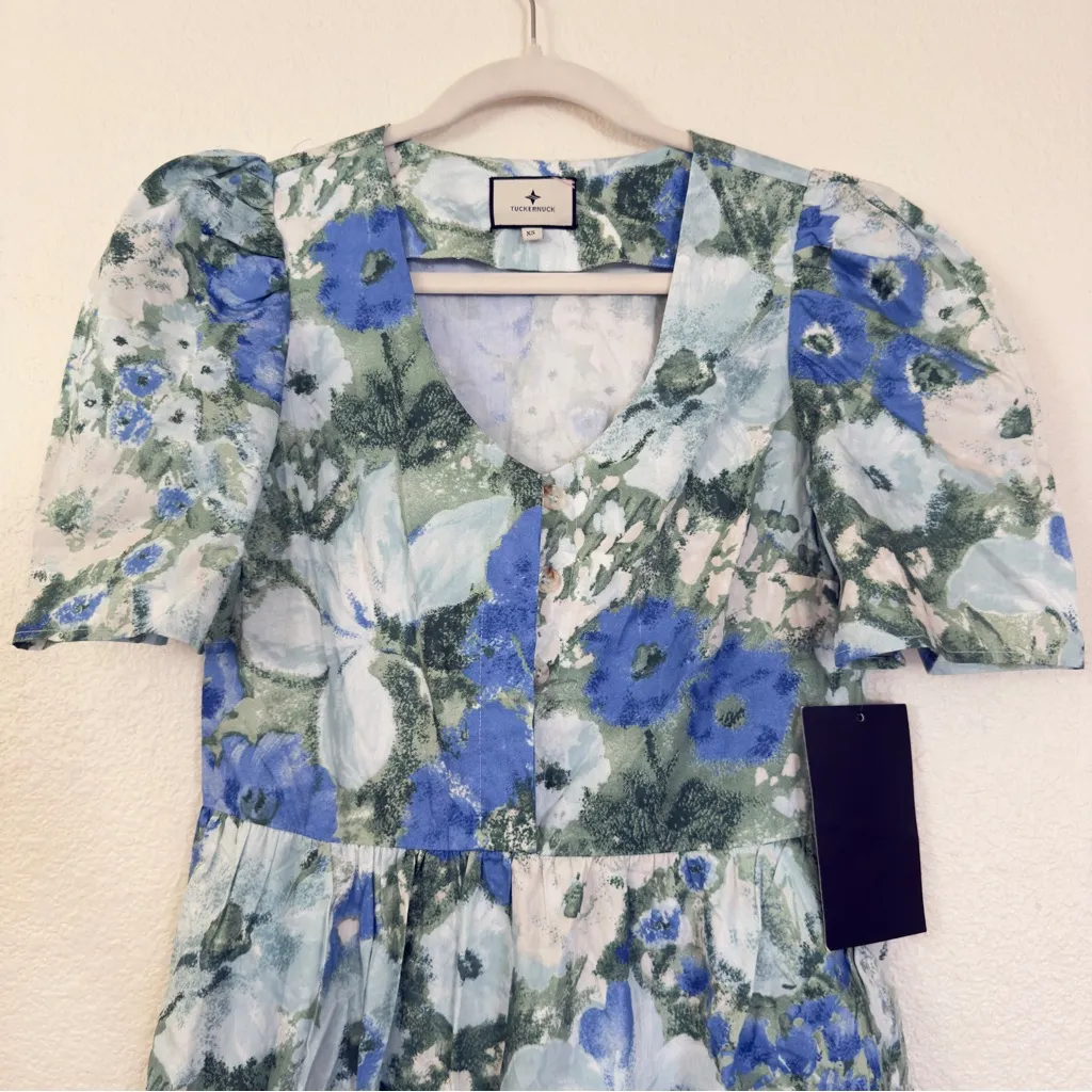 Tuckernuck Jardin de Fleurs Violetta Floral Midi Maxi Dress - Image 4