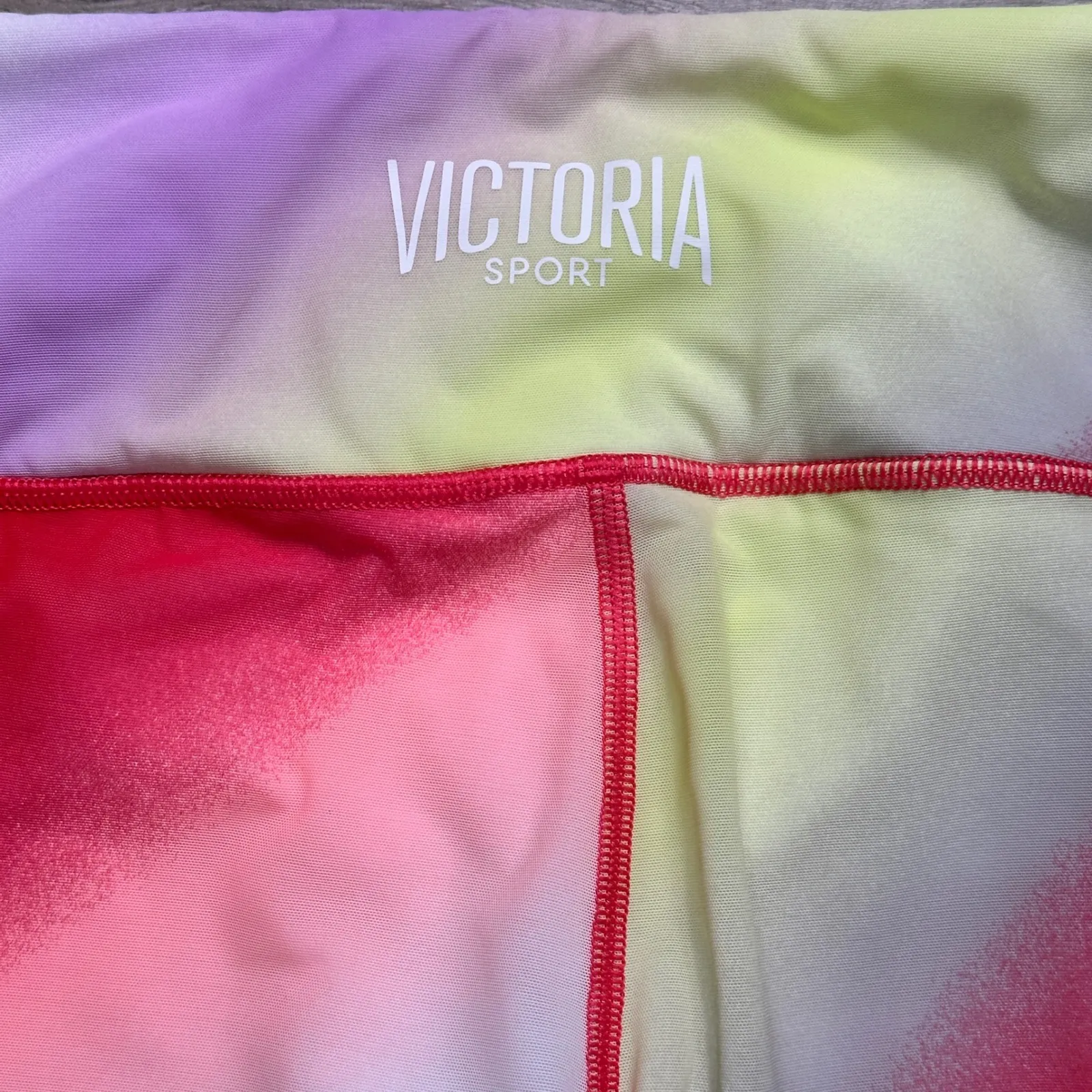 Victorias Secret Sport Knockout leggings built in shorts gradient mesh overlay - Image 4