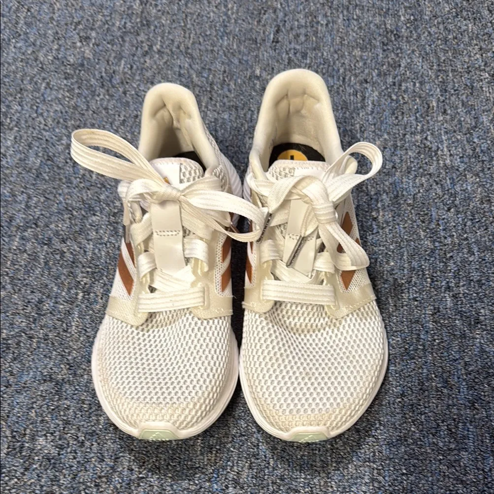 Adidas Edge Lux White Sneakers with Breathable Knit Mesh Women's 7 - Image 4