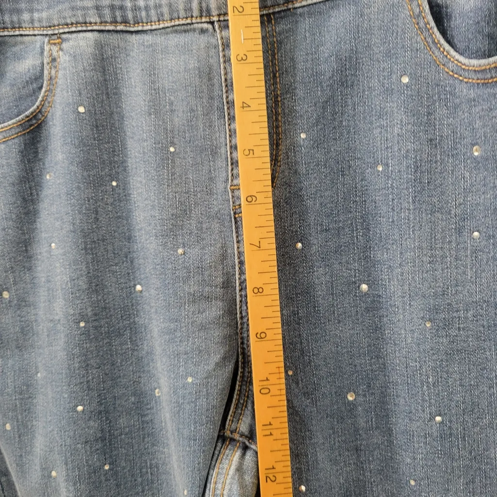 Lane Bryan Pull- On Fit Embellished High Rise Jegging Women's New Size 18 - Image 9