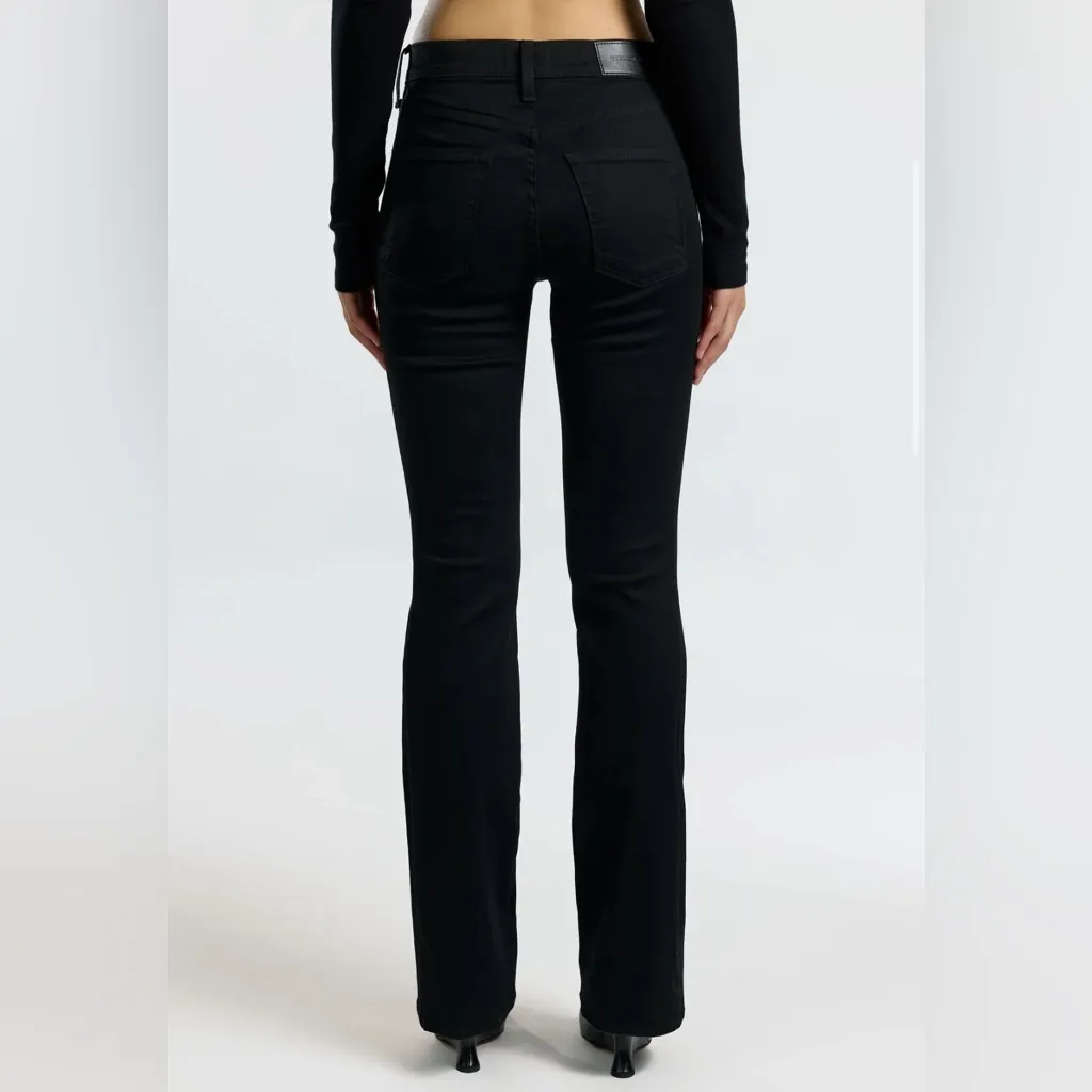 Cotton Citizen Naomi Skinny Flared Leg Jean Women’s Black Size 28 - Image 2