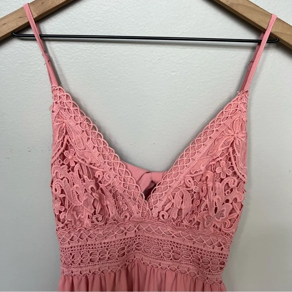 ECOWISH‎ Womens V-Neck Spaghetti Strap Bowknot Backless Sleeveless Lace Mini - Image 16