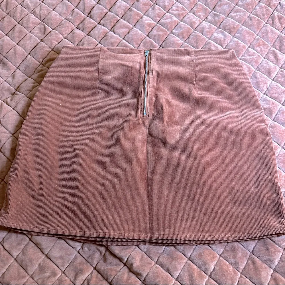 SO Casual Corduroy Wrap Mini Skirt - Image 3