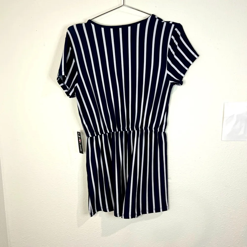 🆕 Justify Navy Blue & White Stripe Romper - Image 6