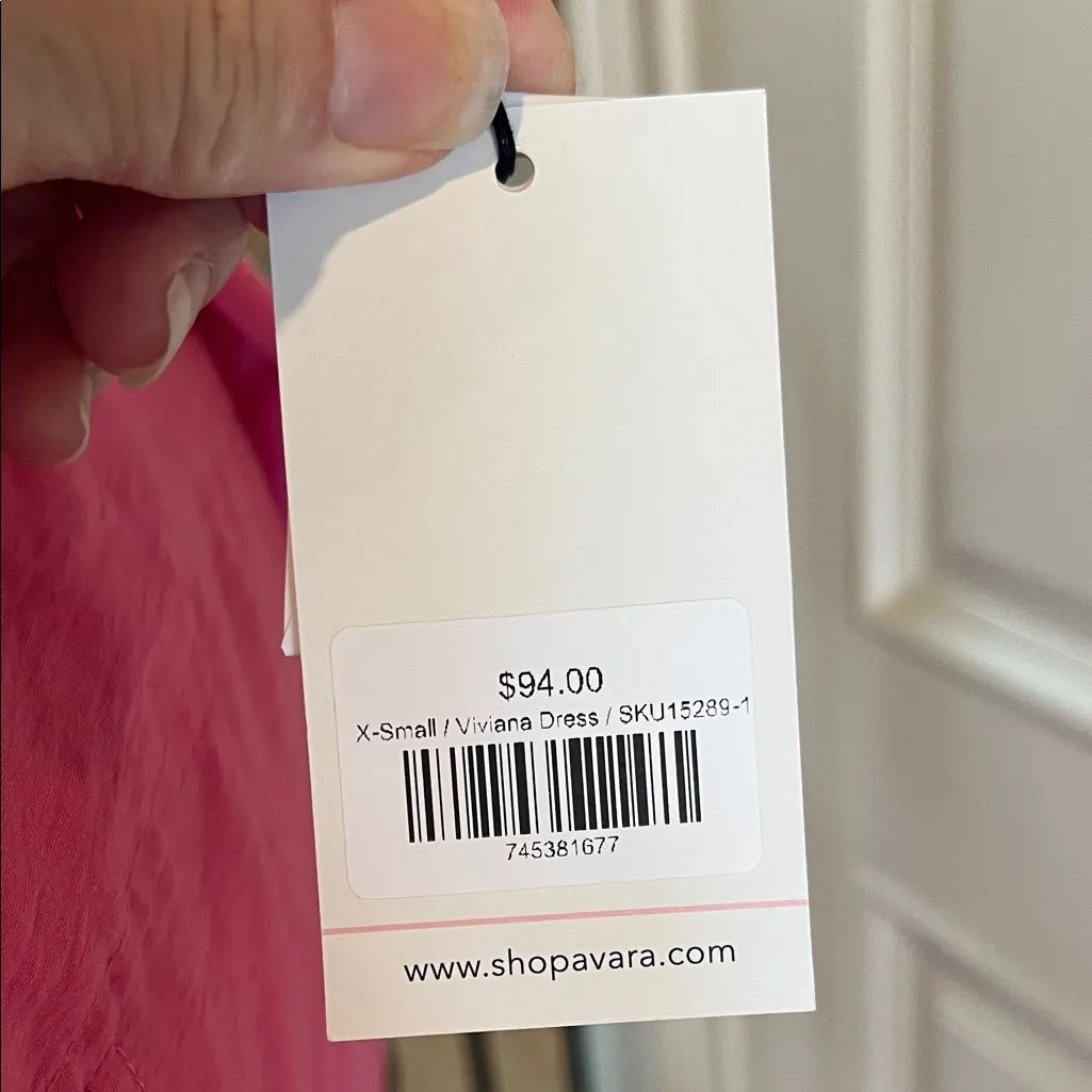 Avara Current Air Viviana Hot Pink Dress New with Tags Size XS - Image 2