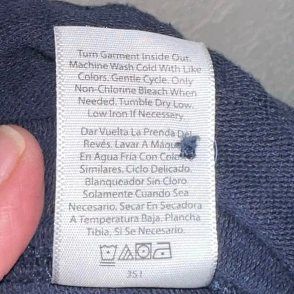 Time & Tru Navy V Neck Jumpsuit - Image 5