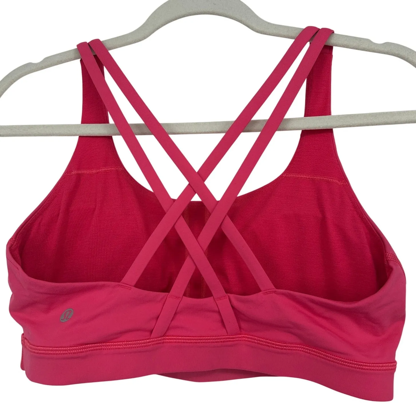 Lululemon Women’s Pink Energy Bra  Medium Support, Size 10, Like New - Image 2