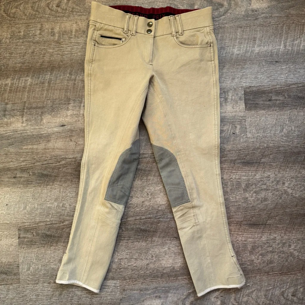Grand Prix Riding Breeches Size 28R in Tan - Image 2