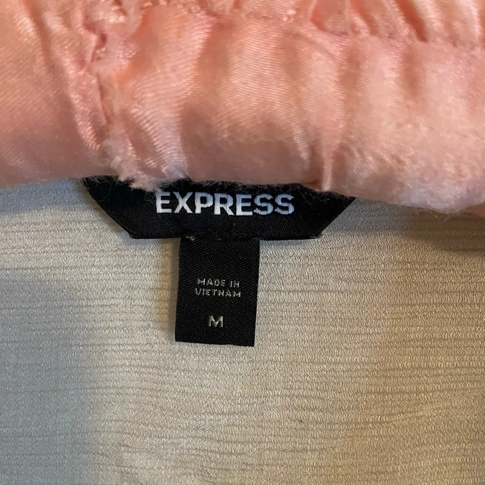 EXPRESS One Pocket Button-Up Boyfriend Shirt - Image 4