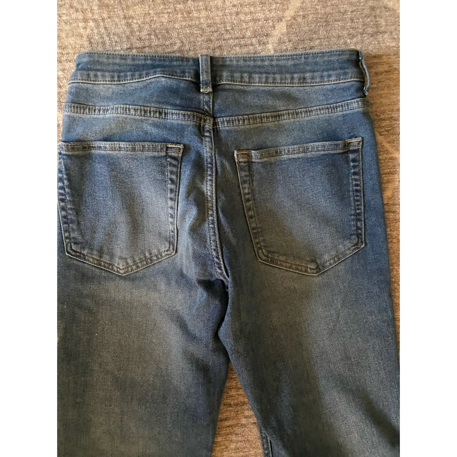 Divided Jeans Women's Sz 8 Medium Blue Wash Low Rise Bootcut VTG Hippy 70s - Image 4