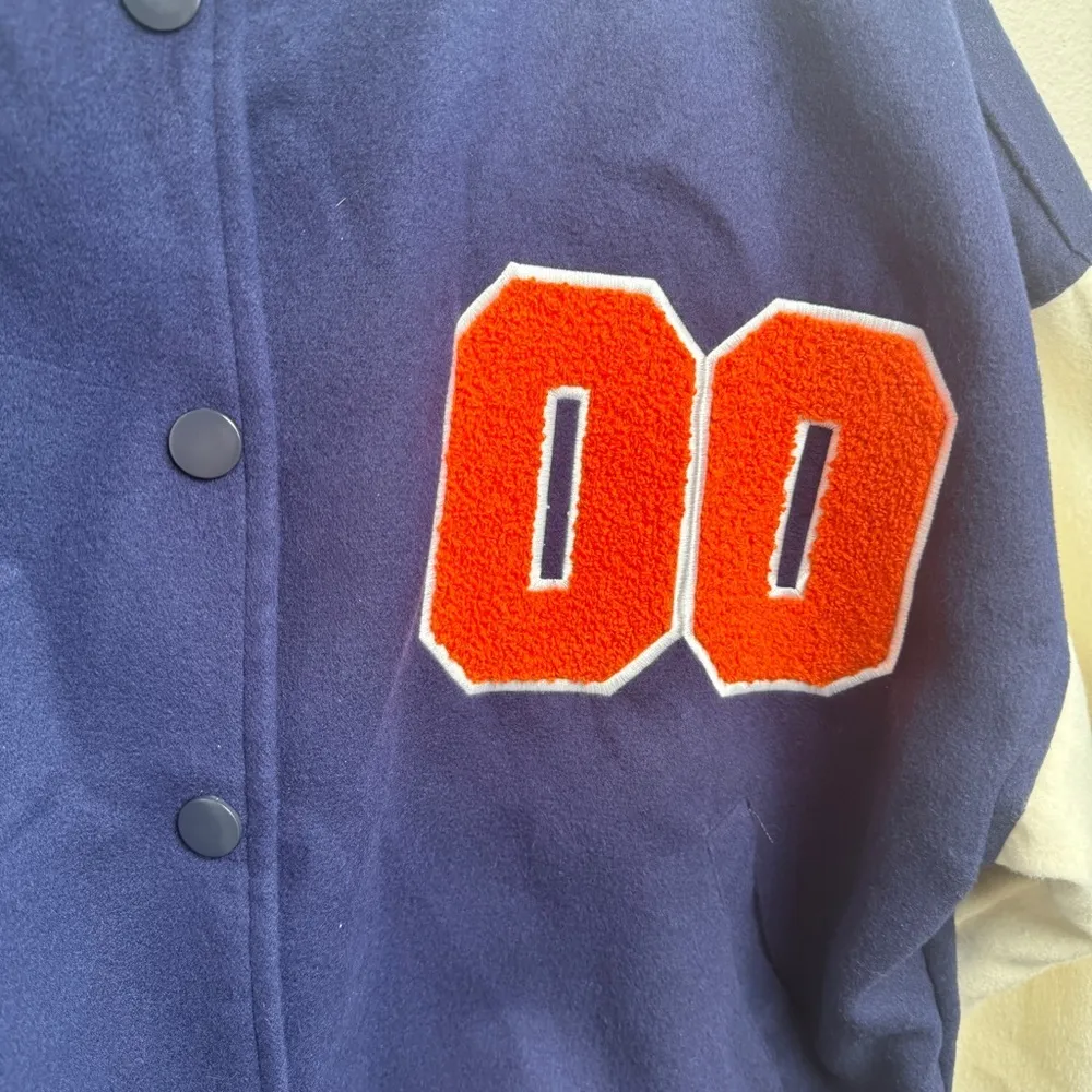 Boohoo  Oversized‎ Colorblock Varsity Bomber Jacket - Image 7