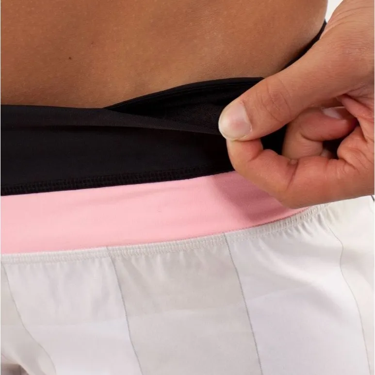 2013 Lululemon Groovy Run Short Gros Gingham Dune Bleached Coral Black Sz 2 Rare - Image 7