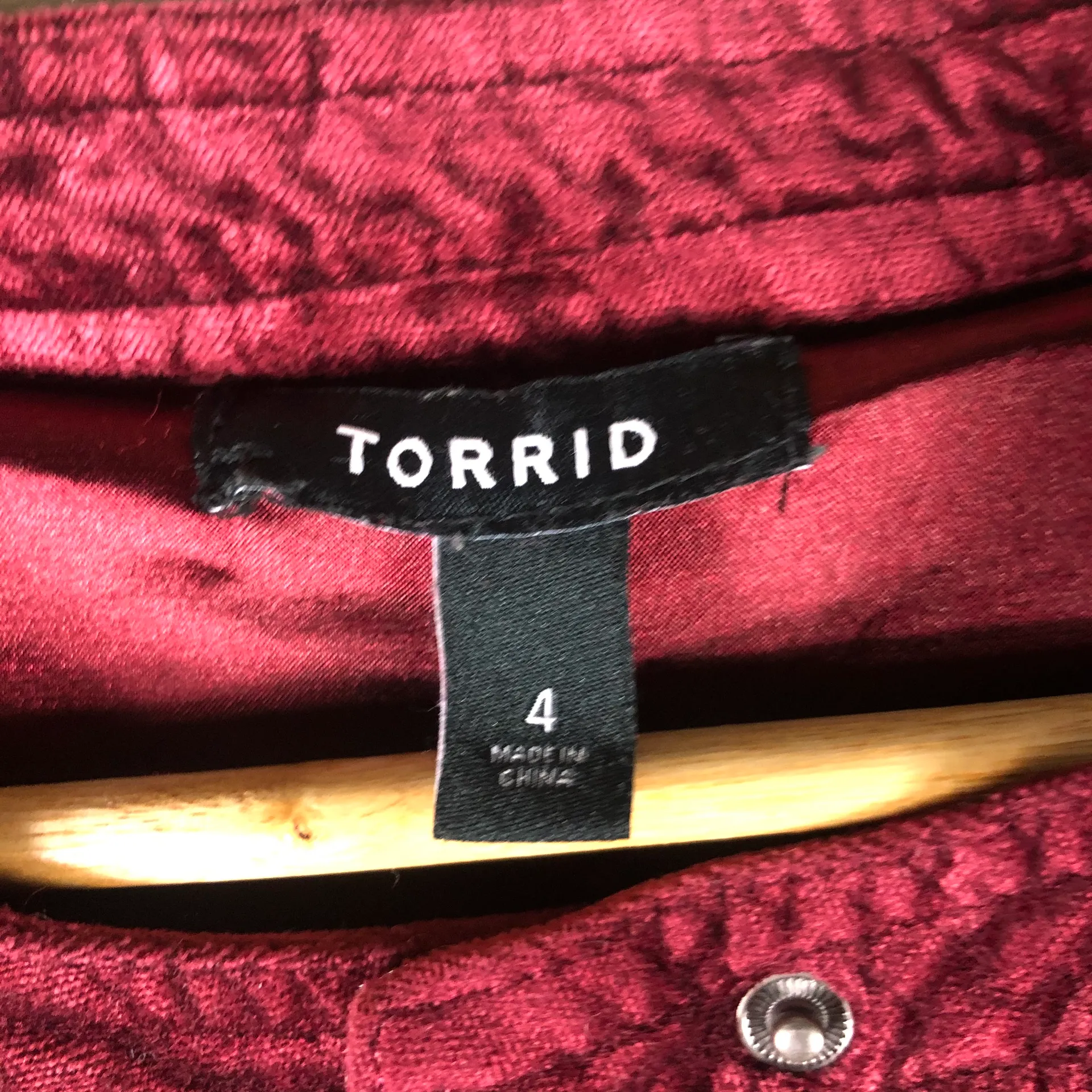 Torrid Lattice Velvet Motto Jacket - Image 3