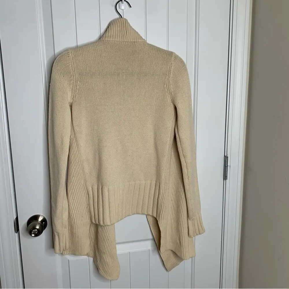 Vince‎ yak wool drape cream sweater cardigan size XS quiet luxury minimalist - Image 4