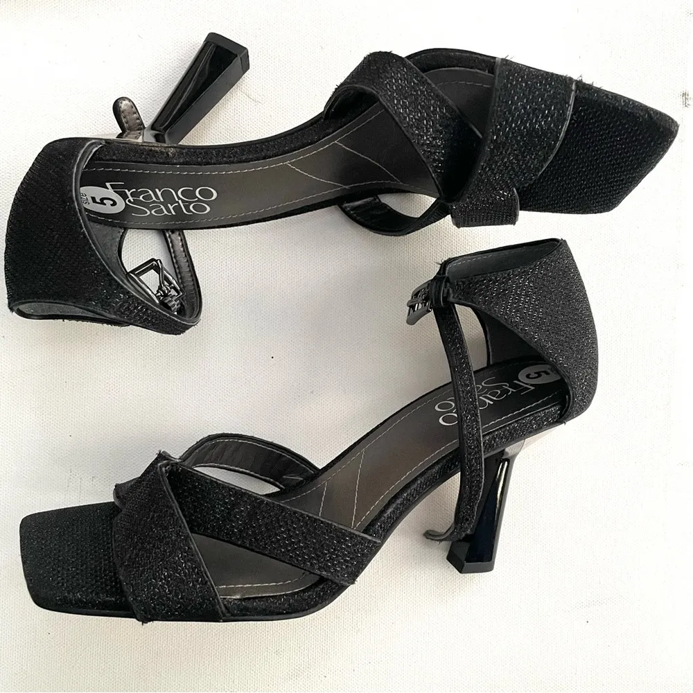 Franco Sarto Womens Shoes Heels Rania 3 1/2 Square Toe Sculpted Heel Size 6 - Image 3