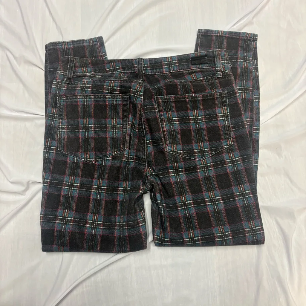 Paige  Multicolor Plaid Shorts - Image 4
