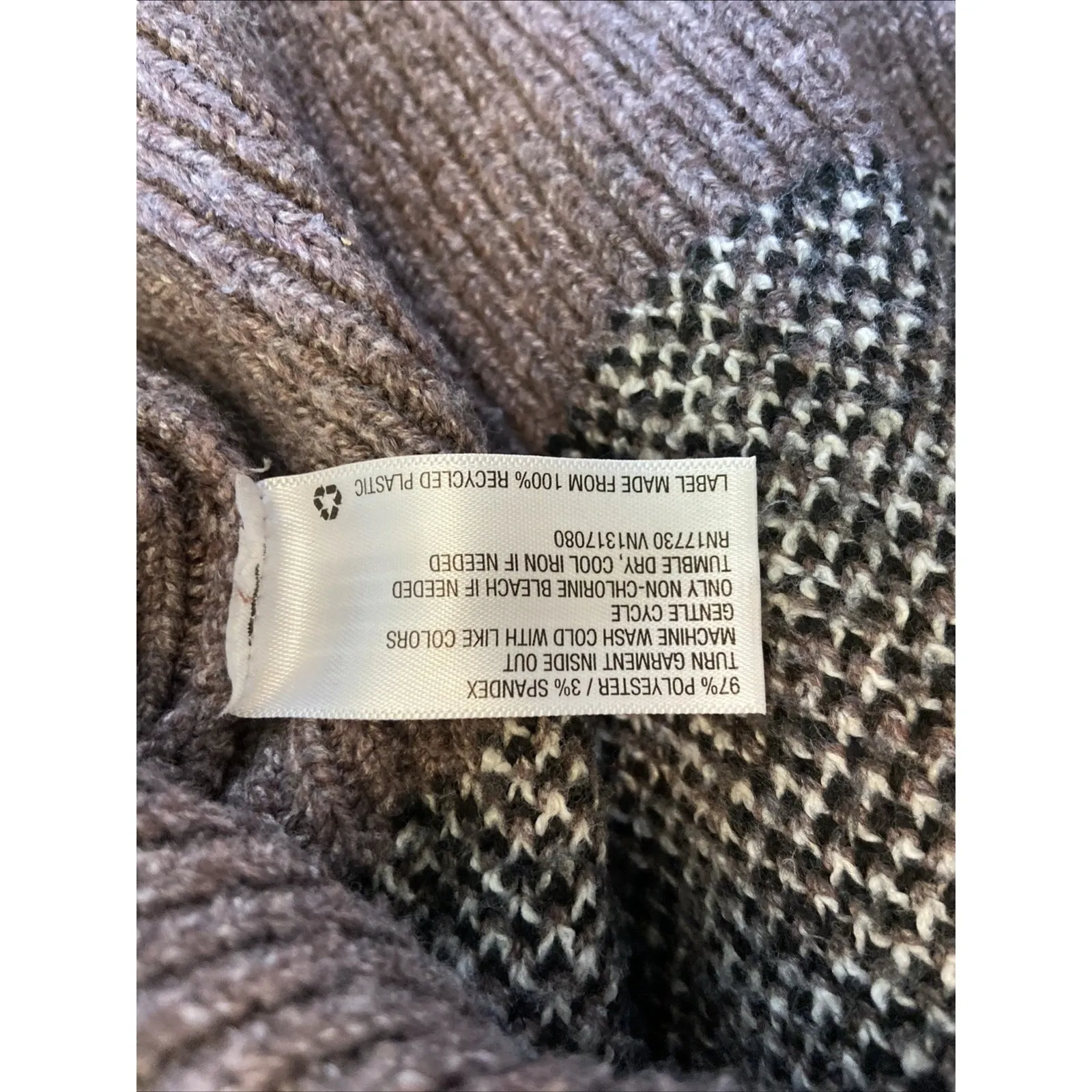 A New Day Target Vneck Leopard Cheetah Animal Print Knit Sweater Jumper Small - Image 5