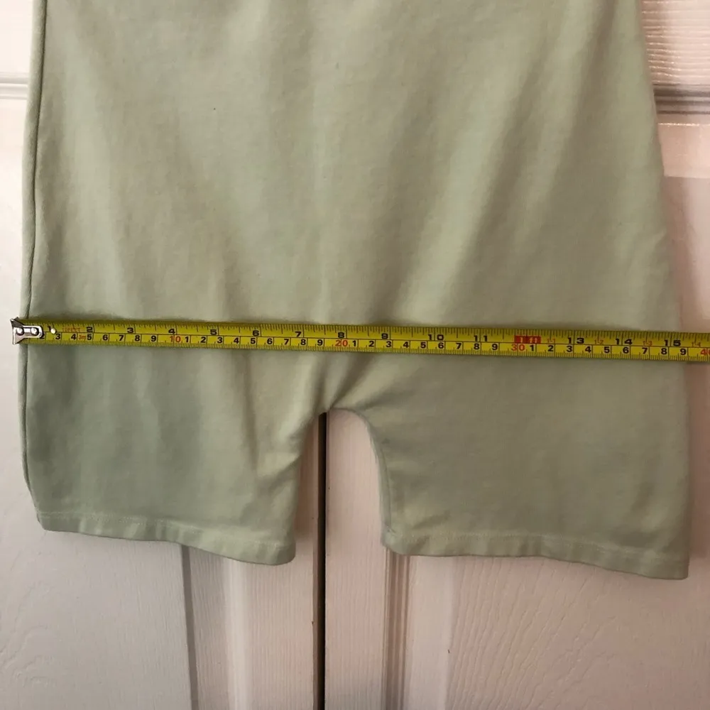Brandy Melville John Galt Light Green Bike Shorts OS - Image 7