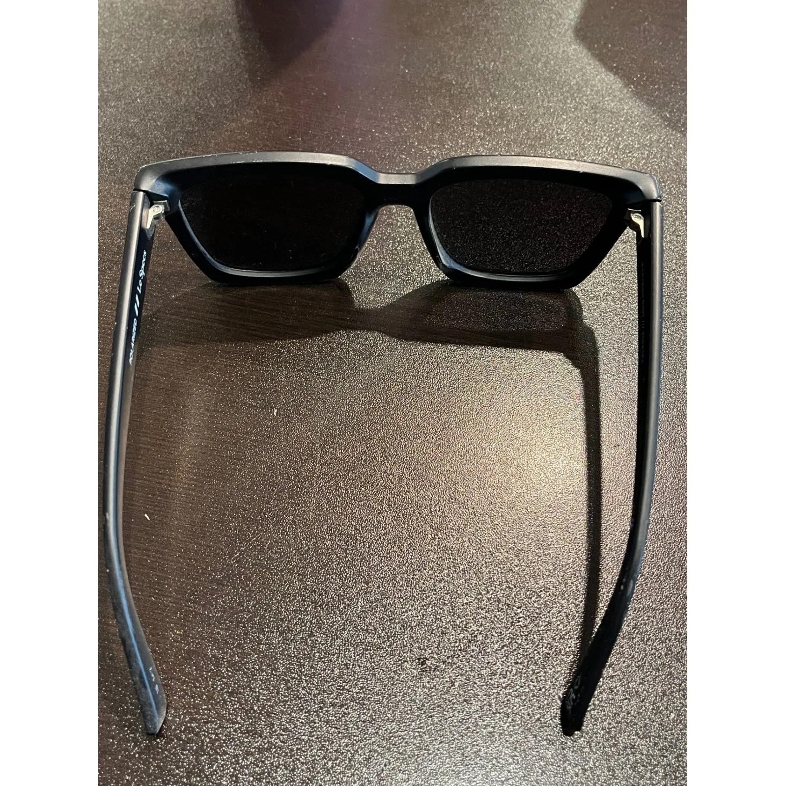 Le Specs Weekend Riot Oversized Black Matte Polarized Sunglasses unisex - Image 4