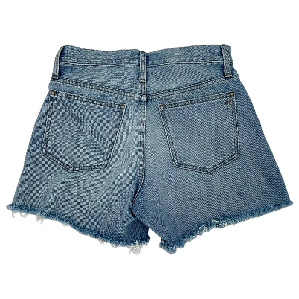 Madewell Light Blue Wash Relaxed Mid-Length Denim Short Women's Sz 24 - Image 6